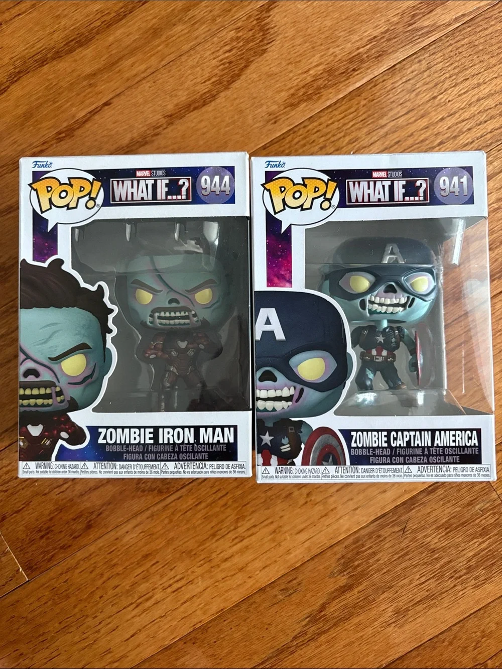 Marvel Zombie Iron Man & Captain America Funko Pop